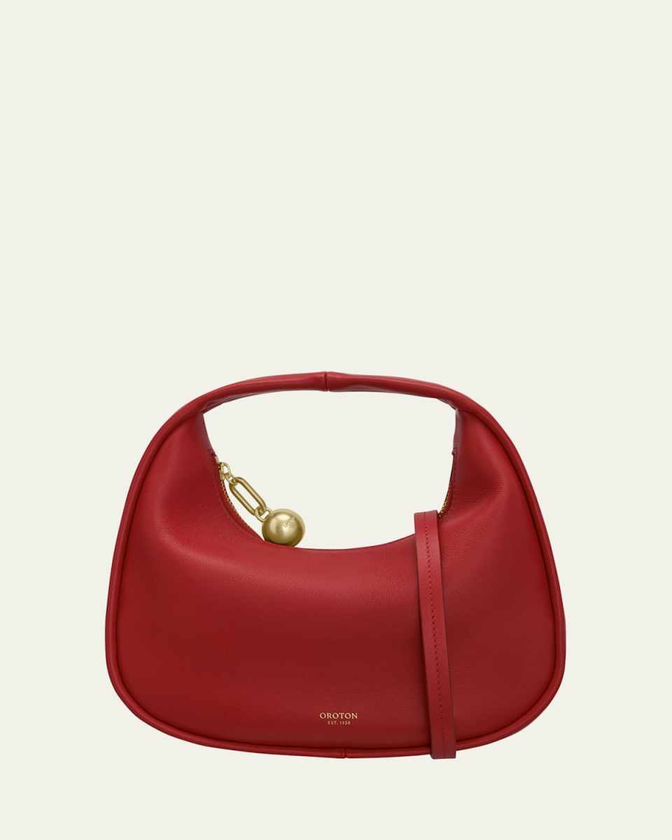 Clara Mini Leather Top-Handle Bag